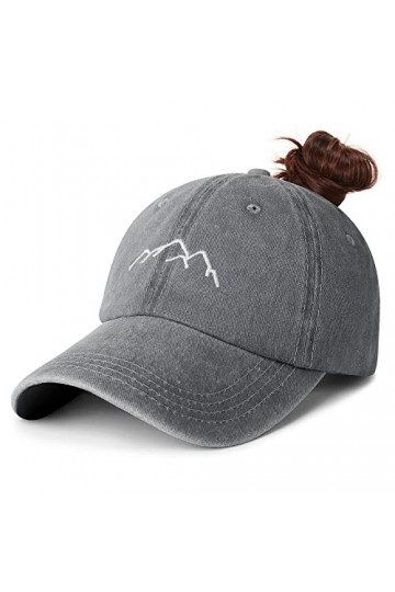 YAKASU Casquette Queue de Cheval Femme - Casquette de Baseball Femme Ete Running Fille Vintage Femme Légère Réglable Casquett