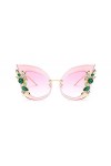 NIUASH Lunettes de Soleil polarisées Lunettes de Soleil Femme Lunettes de Soleil décoration Oeil de Chat Vintage Shades-C