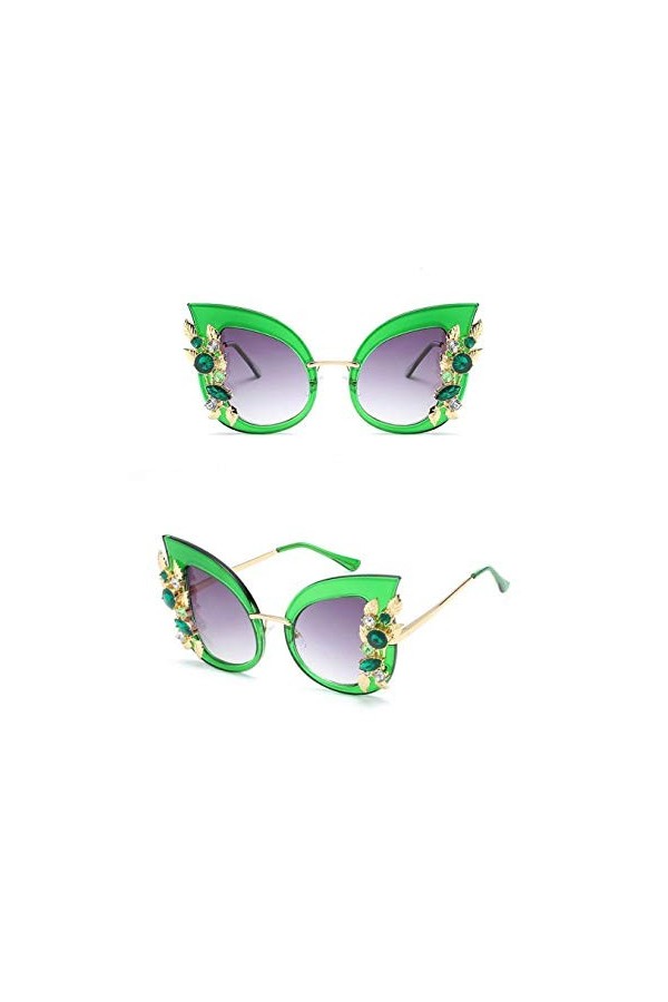 NIUASH Lunettes de Soleil polarisées Lunettes de Soleil Femme Lunettes de Soleil décoration Oeil de Chat Vintage Shades-D