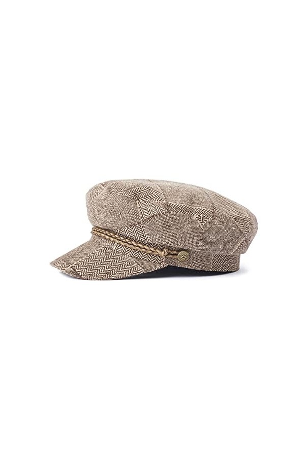 BRIXTON Ashland Cap Beret, Tan/Multi, XS Femme