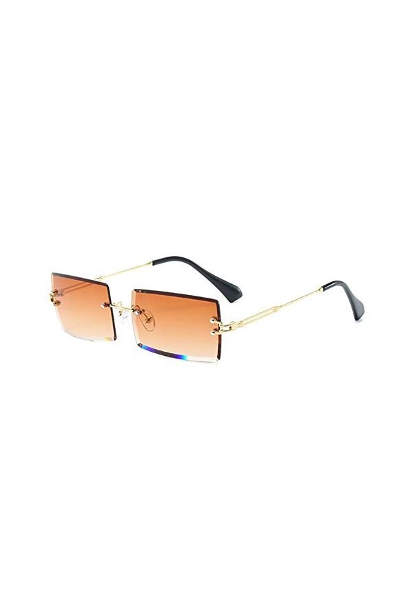 ANICHE Lunettes de soleil pour femmes, Shades alliage de mode Lunettes de soleil cerclées Populaire Rectangle Femmes Hommes U