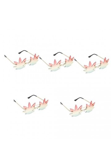 SOIMISS 5 Pièces Lunettes De Soleil Irrégulières Lunettes Ivre Lunettes De Soleil Stupides Lunettes De Vacances Lunettes Rétr