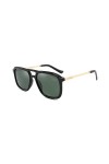 Lee Cooper Lunettes de soleil carrées polarisées pour homme - Légères - 100 % anti-UV - Tendance, Monture – Transparent | Ver