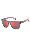 Polaroid PLD 2122/s Sunglasses, 268/OZ Grey Red, L Unisex