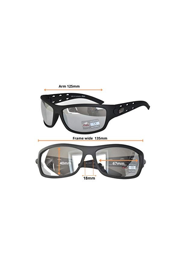 Indian Lunettes de soleil de moto pour homme et femme Protection UV400 Verres en plastique argenté miroir résistant aux chocs