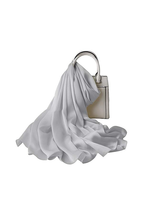 Leisofter Femme Foulard Grande Echarpe Châle Ultra-Léger Respirant Elégant 90 * 180CM