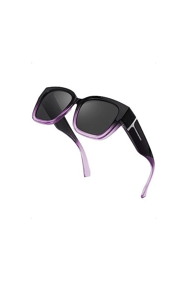SIPHEW Fit Over Lunettes de soleil polarisées pour homme et femme
