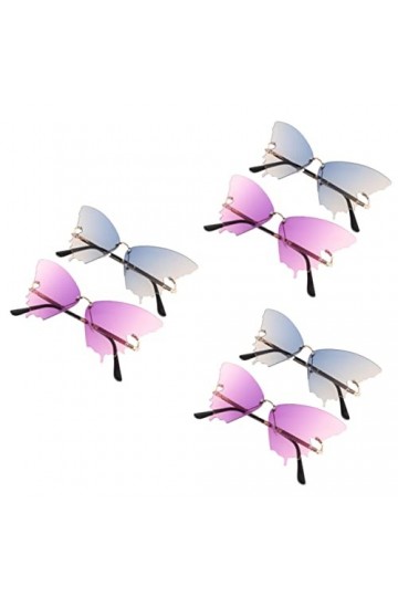 Yardwe 6 Pièces Des Lunettes De Soleil Lunettes Disco Lunettes De Discothèque Lunettes De Soleil Bloquant Uv Lunettes De Sole