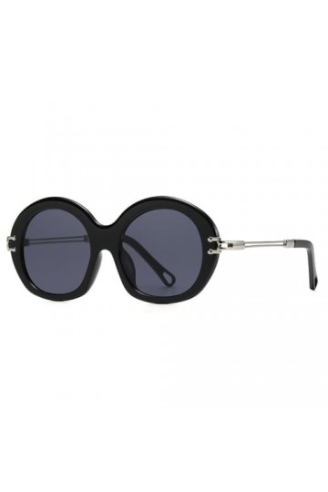 MUTYNE Lunettes de soleil surdimensionnées femmes lunettes de mode rondes Vintage rétro nuances de luxe, C2, taille unique