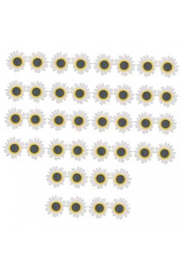Abaodam 20 Pièces Lunettes De Tournesol Lunettes De Soleil De Quai Pour Femmes Lunettes De Soleil à Fleurs Lunettes De Soleil