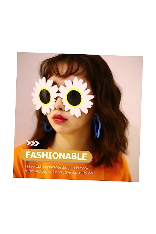 Abaodam 20 Pièces Lunettes De Tournesol Lunettes De Soleil De Quai Pour Femmes Lunettes De Soleil à Fleurs Lunettes De Soleil