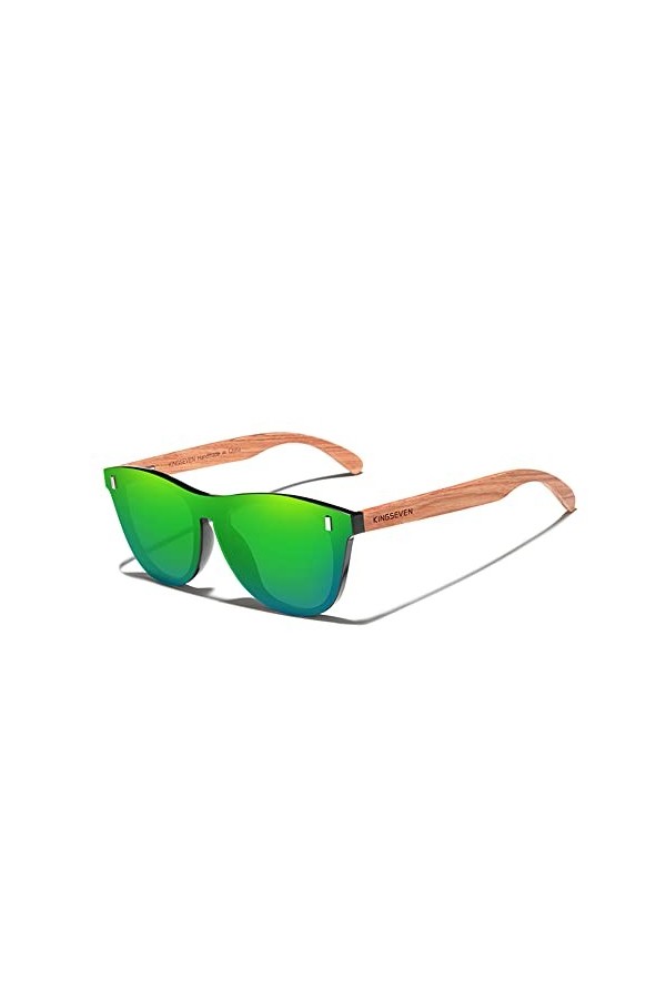 KINGSEVEN Lunettes pour femmes Lunettes de soleil en bois naturel Bubinga Hommes polarisées Mode Lunettes de soleil en bois o