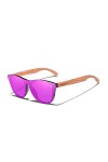 KINGSEVEN Lunettes pour femmes Lunettes de soleil en bois naturel Bubinga Hommes polarisées Mode Lunettes de soleil en bois o