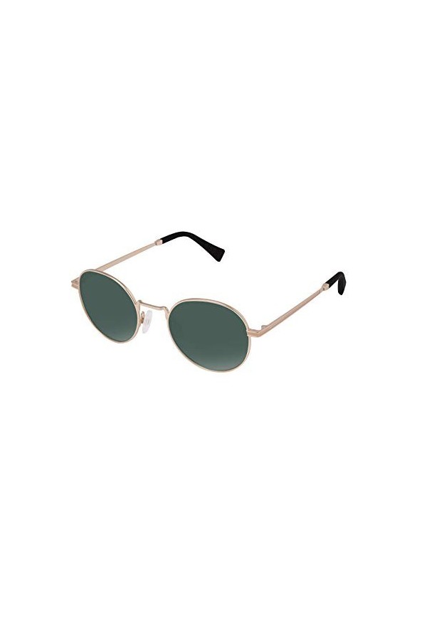 HAWKERS Mixte Moma Lunettes de soleil, Gold · Bottle Green, Taille unique EU