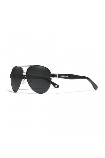 KINGSEVEN 2023 Lunettes de soleil aviateur en alliage dacétate pour hommes Lunettes de soleil polarisées dégradées pour femm
