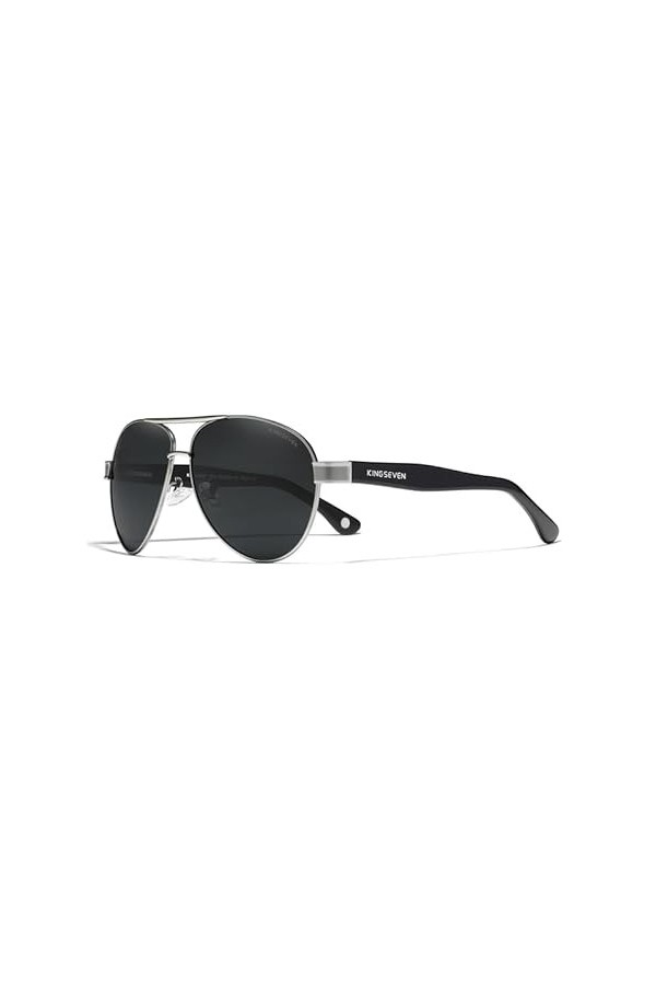 KINGSEVEN 2023 Lunettes de soleil aviateur en alliage dacétate pour hommes Lunettes de soleil polarisées dégradées pour femm