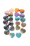 Abaodam 11 Pièces Lunettes De Soleil Coeur Lunettes De Soleil Hawaïennes Lunettes à La Mode Aime Lunettes De Soleil Lunettes 