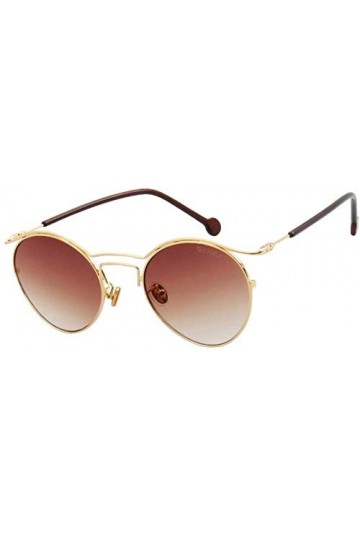 NIUASH Lunettes de Soleil polarisées Lunettes de Soleil Rondes Femmes évider Lunettes de Soleil Femme Mode été Lunettes de So