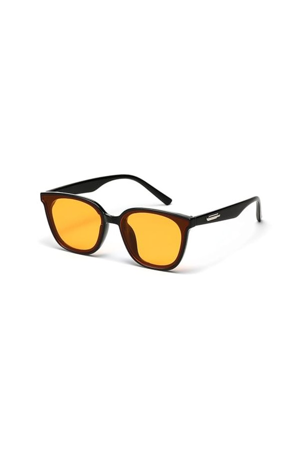 MUTYNE Lunettes de Soleil carrées de Mode rétro Femmes pour Hommes Lunettes de Soleil Classique Vintage UV400 extérieur, C02 