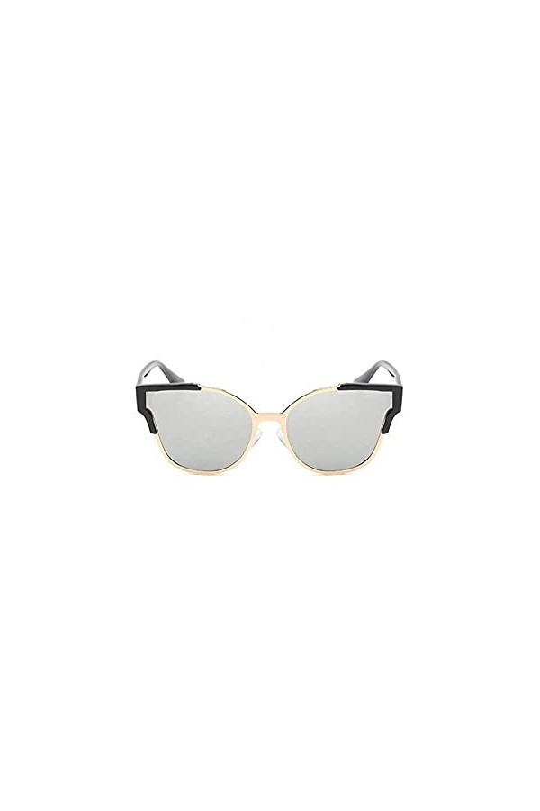 NIUASH Lunettes de Soleil polarisées Dames Miroir Lunettes de Soleil Mode Rose Lunettes lentille Plate réfléchissante Femme L