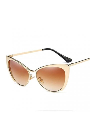 ZYIZEE Lunettes de Soleil Lunettes de Soleil Oeil de Chat Oculos De Sol Vintage Femmes Lunettes de Soleil Transparent UV400-A