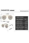 HCHES Steampunk Flip lunettes de soleil hommes femmes cercle lunettes ronde métal cadre Vintage Double lentille lunettes de s