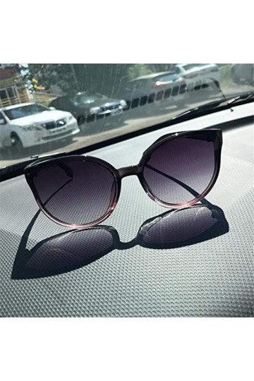 SunMM Lunettes de soleil pour femme Hommes Lunettes de soleil Montures en plastique Transparent Verres Ombre Conduite Femme L