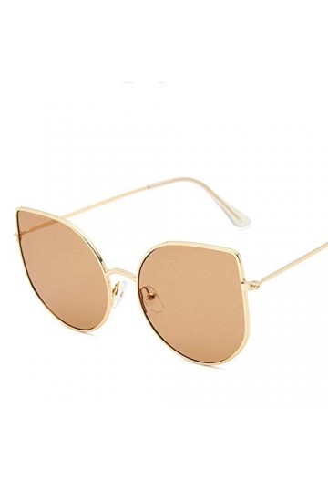 SAGIUSDM Lunettes de Soleil pour Femmes Lunettes de Soleil rétro pour Femmes Lunettes pour Dames, Gold Tea