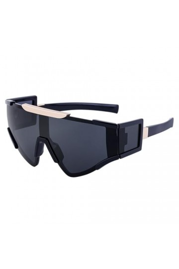 Lunettes de Soleil à Grande Monture intégrée for Hommes et Femmes, Triangle coloré, Sports de Plein air, Nouvelle Collection 