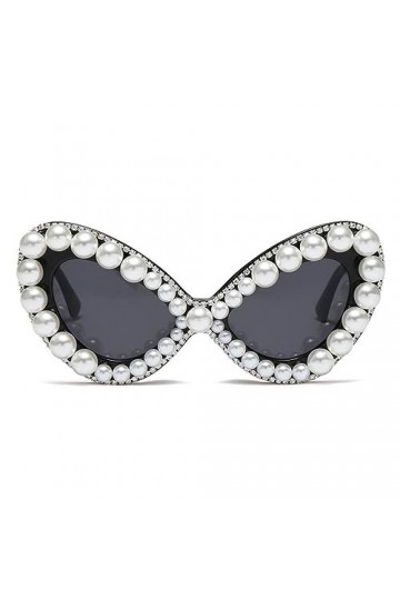 MUTYNE Lunettes de soleil yeux de chat femmes surdimensionnées luxe cristal lunettes de soleil mode diamant lunettes de solei