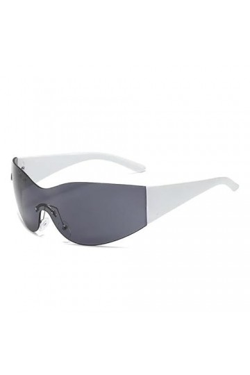 Lunettes de soleil for femmes Lunettes de soleil enveloppantes for hommes Lunettes de soleil surdimensionnées sans monture Lu