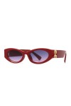 HPIRME Lunettes de Soleil à Grande Monture Femmes Lunettes de Soleil Carrées Vintage pour Femmes Nuances Lunettes Femme, ROUG