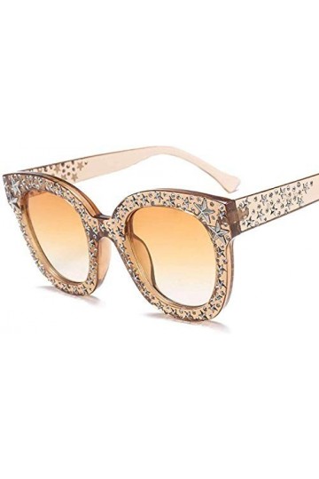 NIUASH Lunettes de Soleil polarisées Lunettes de Soleil Italiennes Femmes Cristal Lunettes de Soleil carrées Miroir rétro Ple