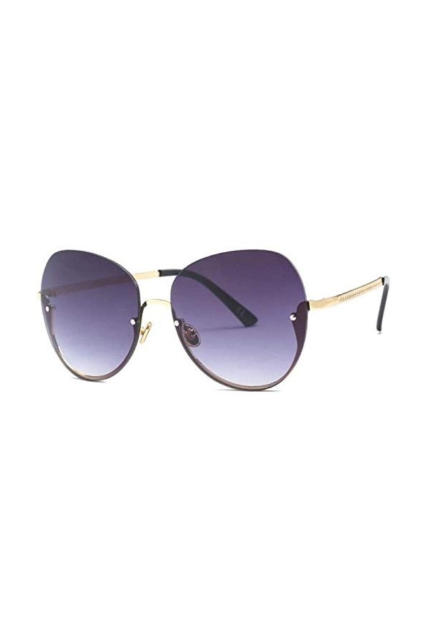 ZYIZEE Lunettes de Soleil Mode Dame Lunettes de Soleil Femmes Style Semi-sans Monture Lunettes de Soleil pour Femmes Lunettes