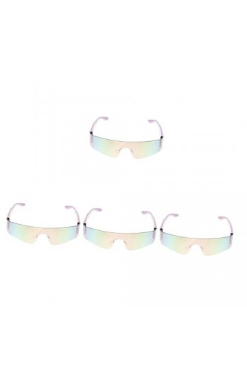 SOIMISS 4 Pièces Des Lunettes De Soleil Lunettes De Fête Rétro Lunettes De Soleil Sans Monture Hommes Lunettes Cosplay Lunett