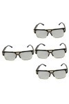 Holibanna 4Pcs Lunettes De Soleil Pour Hommes Lunettes De Plage Lunettes De Soleil Flottantes Lunettes De Soleil En Métal Pou
