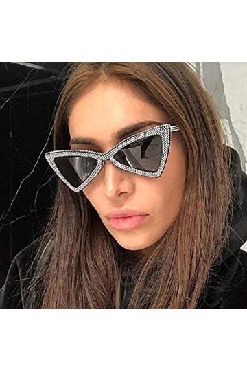 ZYIZEE Lunettes de Soleil Mode Petit œil de Chat Femmes Lunettes de Soleil Nuances Noires Lunettes de Soleil pour Femme Lunet