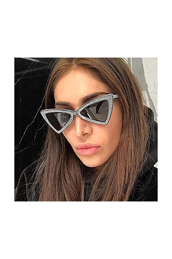 ZYIZEE Lunettes de Soleil Mode Petit œil de Chat Femmes Lunettes de Soleil Nuances Noires Lunettes de Soleil pour Femme Lunet