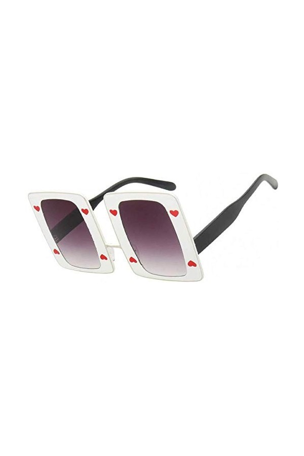 NIUASH Lunettes de Soleil polarisées Lunettes de Soleil de Luxe carrées Dames Lunettes de Soleil surdimensionnées Femmes Gran