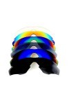 Verres De Rechange Pour Oakley M2 Frame noir & bleu & titane & vert & rouge polarisé 5 Paires - Transparent, regular