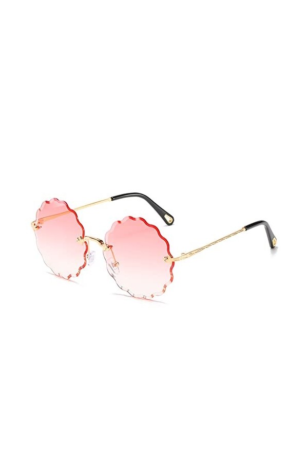 EkeNoz Lunettes de soleil sans cadre for femmes, Style vacances, fête, tendance, Sport de banlieue, UV400, cadeau Color : 2,
