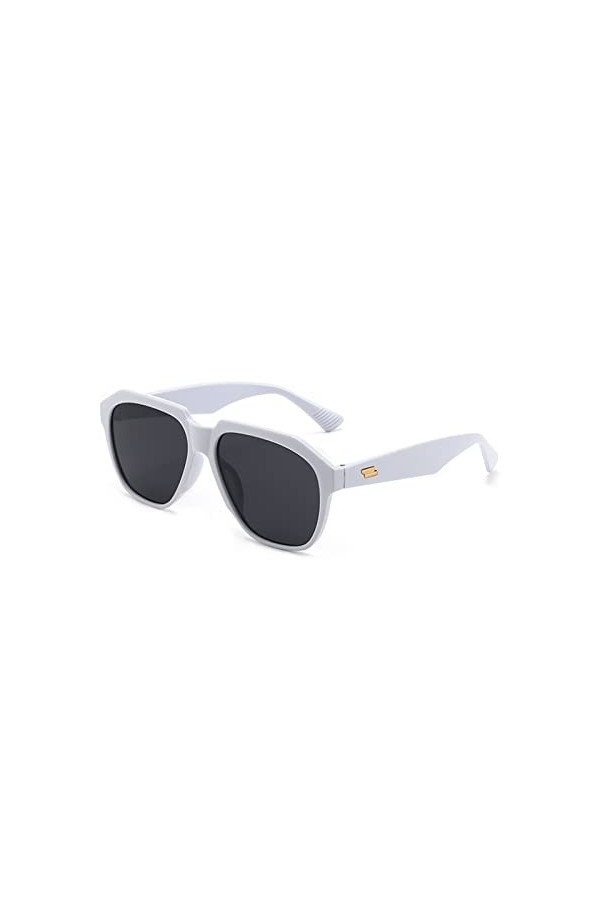 Lunettes de soleil rétro polygone for hommes et femmes, monture de plage, de conduite, tendance, Sport de banlieue, UV400, ca