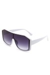 Lunettes de soleil polygone à grande monture for hommes et femmes, tendance, Sport de banlieue, UV400, cadeau Color : E, Siz