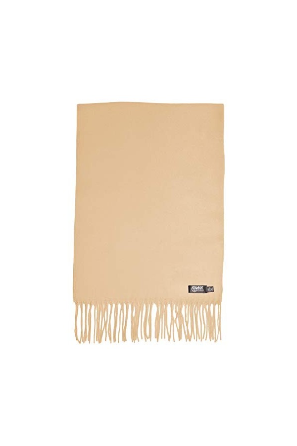 Adamant Écharpe 100 % pur cachemire pour femme - Douce - Longueur : 180 cm - de couleur unie ou à carreaux, Rose