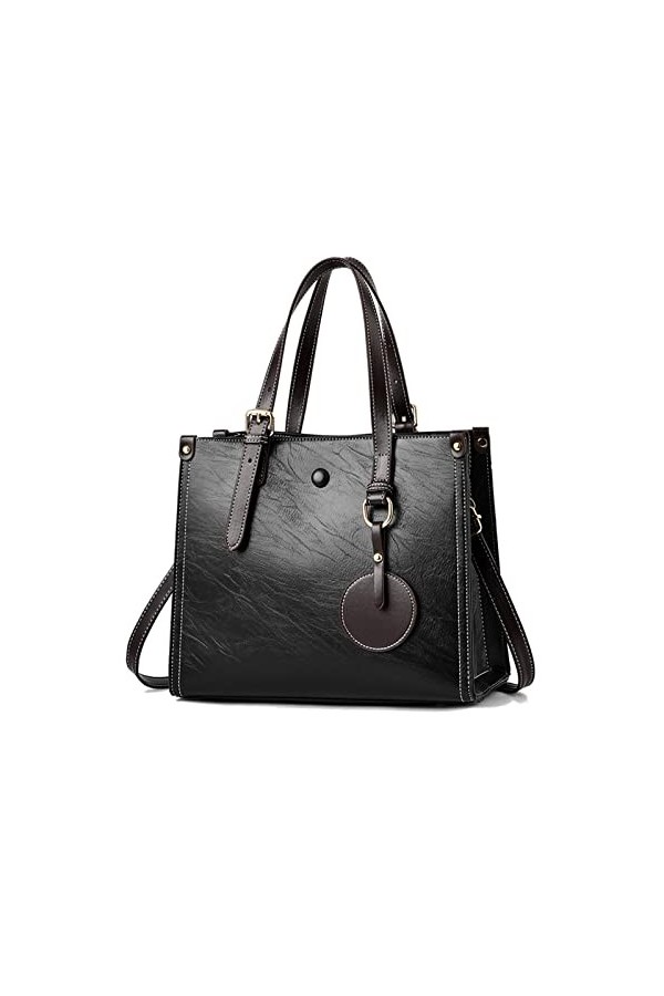 FANDARE Sac à Main Femme Sac à Bandouliere Sacs Portés Épaule PU Cuir Sac Messager Multi Poches Sac Fourre Sacoche pour Voyag