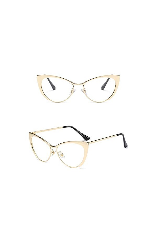 NIUASH Lunettes de Soleil polarisées Lunettes de Soleil Oeil de Chat Oculos De Sol Vintage Femmes Lunettes de Soleil Transpar