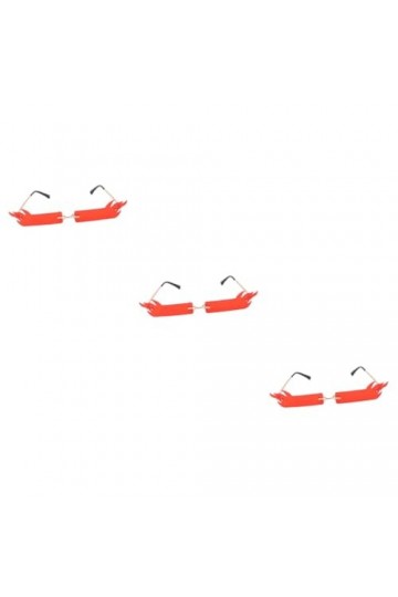 Abaodam 3 Pièces Lunettes Drôles Lunettes De Soleil Hawaïennes Lunettes Daccessoires De Farce Lunettes De Maquillage Lunette