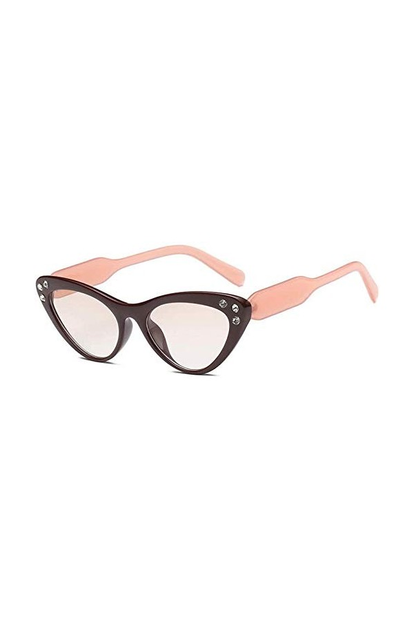 NIUASH Lunettes de Soleil polarisées Dames Petites Lunettes de Soleil Yeux de Chat Femmes Cadre Diamant Lunettes de Soleil po