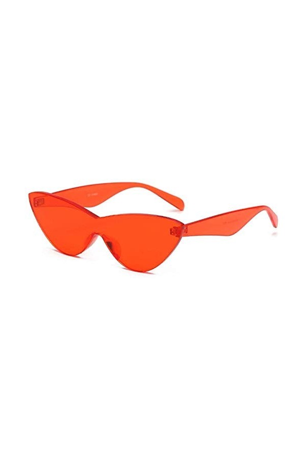 NIUASH Lunettes de Soleil polarisées Lunettes de Soleil Couleur Bonbon Femmes Oeil de Chat Transparent Jaune Vert Rouge Lunet