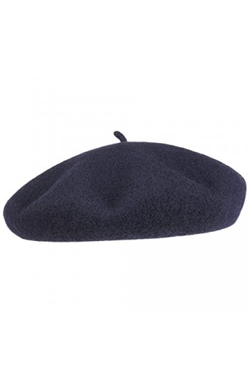 Barascon Beret avec Cachemire et Doublure béret Basque 62 cm - Bleu Fonce 